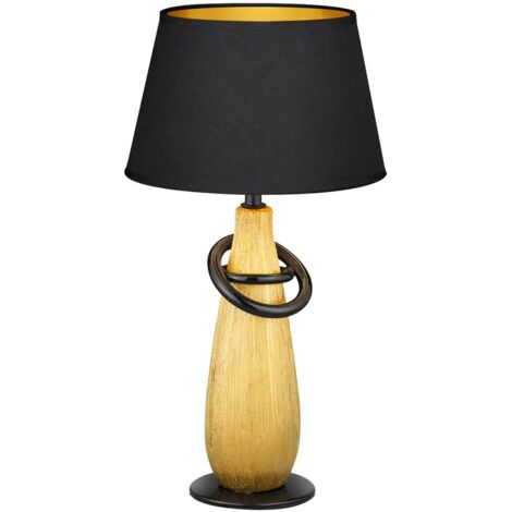 Lampe de table câble interrupteur salon textile lampe de lecture en céramique or réalité lumières R50641079
