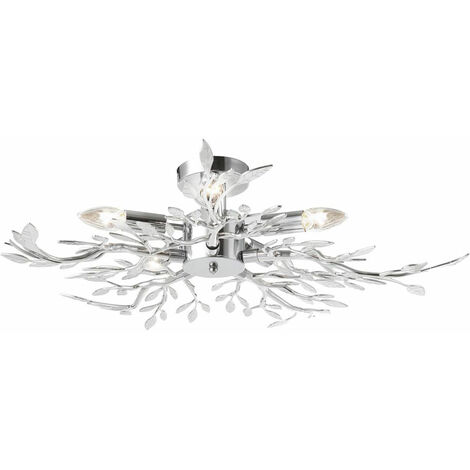 Globo – Plafonnier acrylique 710mm – 5x E14 40W – Éclairage moderne pour salon et cuisine – 685415
