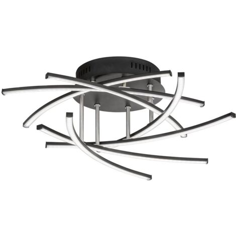 Plafonnier salon lumière LED plafonnier télécommande dimmable CCT (1/5)