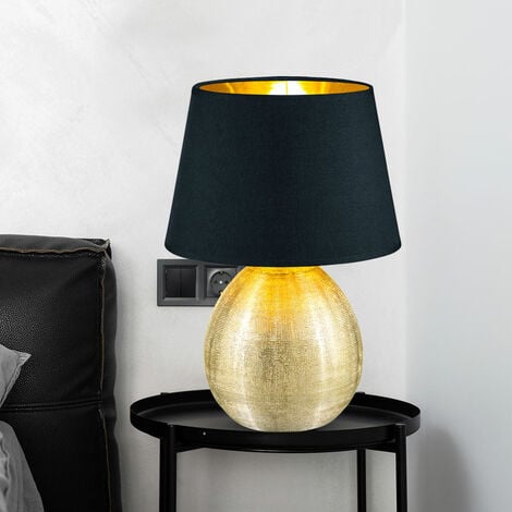 Lampe de table lampe chambre table d'écriture de couleur or noir salon Lampes de réalité R50631079