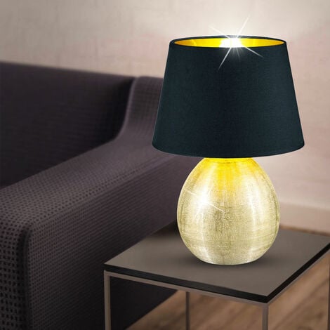 Lampe de table lampe chambre table d'écriture de couleur or noir salon Lampes de réalité R50631079