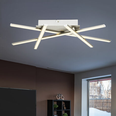 Plafonnier LED design 4 LED lustre plafond moderne éclairage salon