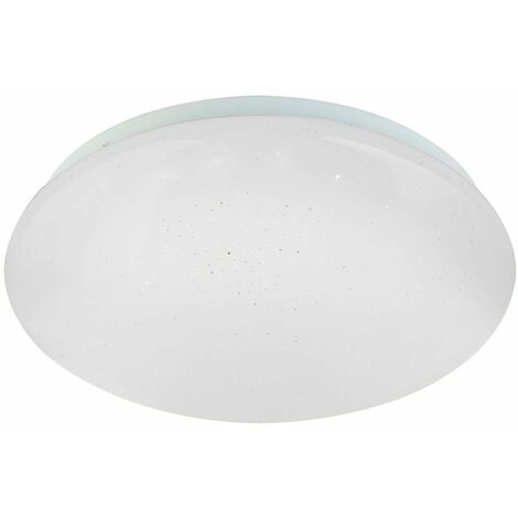 DEL Plafonnier éclairage tissu blanc salle à manger variateur lampe environ RGB Télécommande 