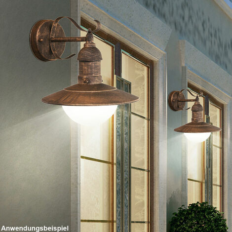Rustique 9,5 watt LED Extérieur Lampe Maison de campagne style lanterne lampe mur maison lumière 