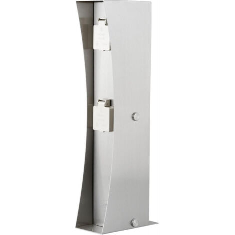 Prise extérieure 2 voies distributeur de courant de jardin argent véranda colonne d'énergie LEDINO 11790000009015