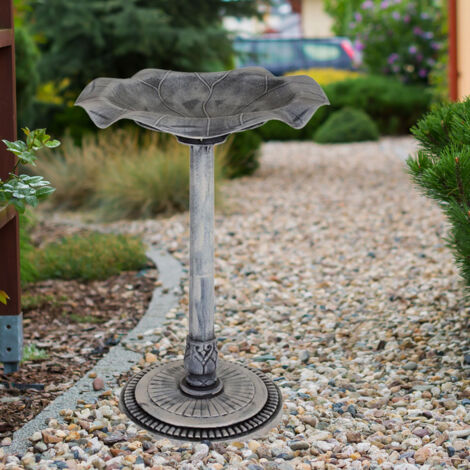 Abreuvoir Et Bain Pour Oiseaux Sur Pied - 83 Cm De Haut, Base Stable 4 Branches, Vert