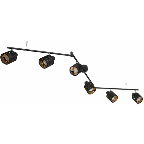 LED Velours Lumière de Plafond Réglable Chambre-Salon Spot Lampe or Noir  4059157077997