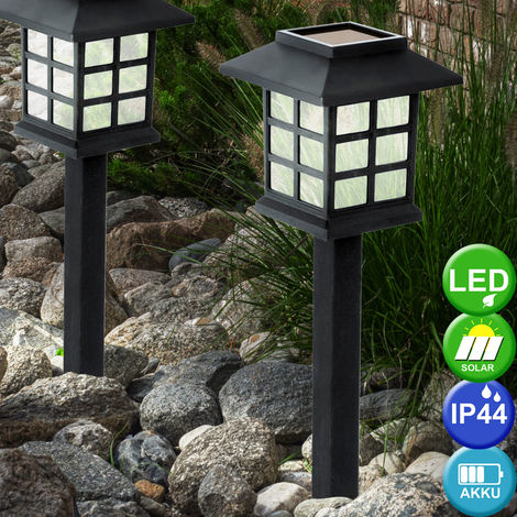 Lampe de prise solaire à LED éclairage extérieur chemin de jardin piquet de  sol éclairage de terrasse 504076