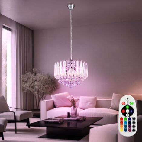 Plafonnier LED Cristal 36W Avec Télécommande - Style Moderne Et Design Contemporain