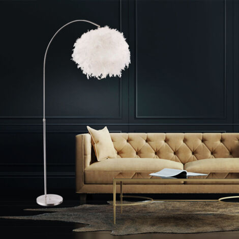 Lampadaire Ressort Boule d'éclairage Pédale Lampe réglable en hauteur en kit avec ampoules LED incluses