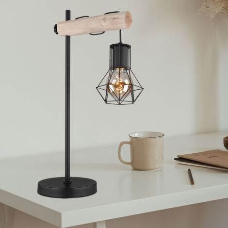 Lampe de table Lampe de bureau Lampe de chambre à coucher Lampe de salon Bois