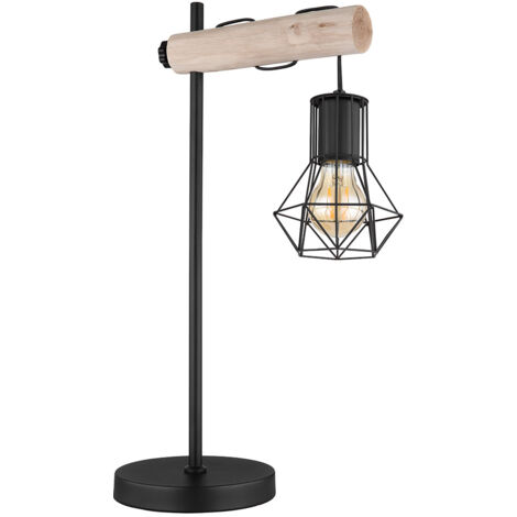 Lampe de table Lampe de bureau Lampe de chambre à coucher Lampe de salon Bois