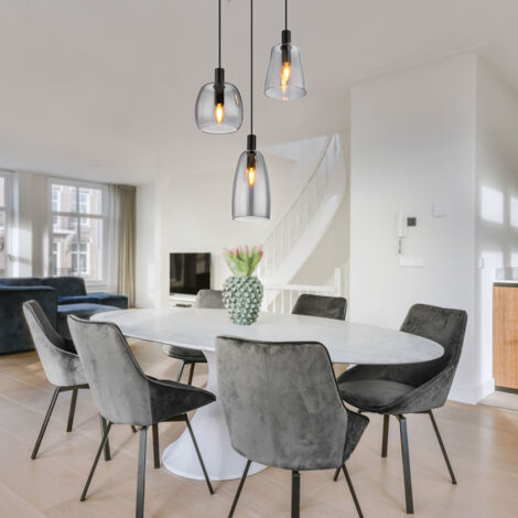 Lampe Suspension Lampe Suspendue Plafonnier Lampe De Salle à Manger Textile Couleur Naturelle H 120 Cm 87332740