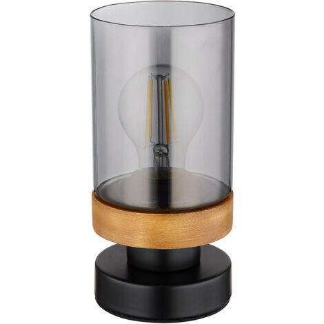 Lampe de table lampe de bureau lampe d'appoint lampe de bureau Touch marron foncé