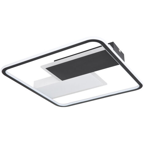 Plafonnier LED Carré 30x30 Cm, 21W 2600LM, Ultra-plat 17 Mm, Blanc 3000K, Pour Salle De Bain, Cuisine