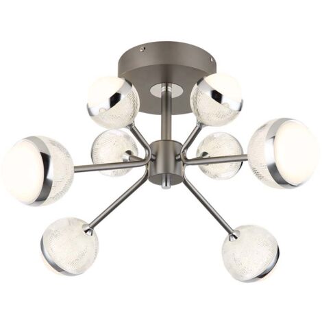 Globo - plafonnier - Untsy - nickel - métal - Ø 61cm - LED - (1/5)