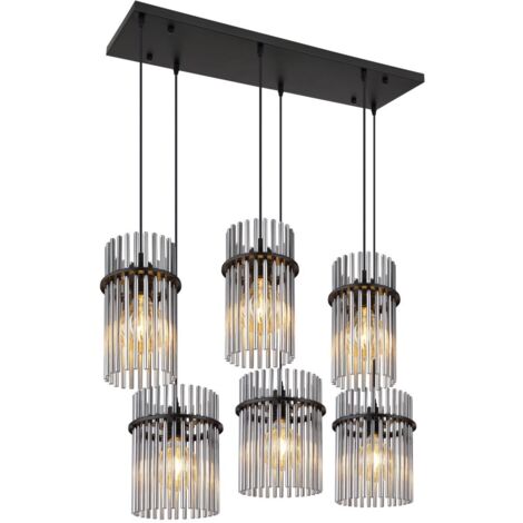 Globo - suspension - GORLEY - noir - verre - grande lampe de (1/5)