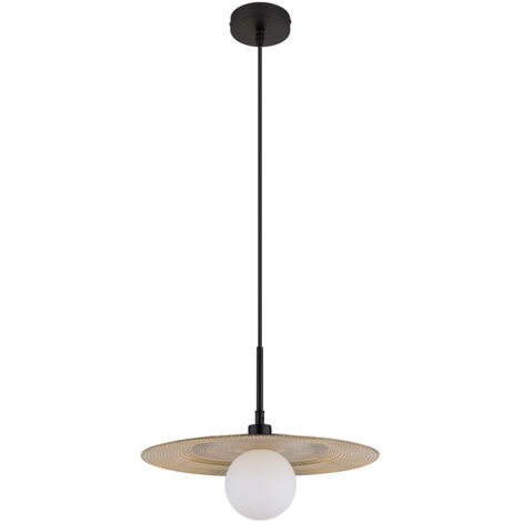 Suspension lampe suspendue lampe de table à manger lampe de salon rétro dorée H 120 cm (1/5)