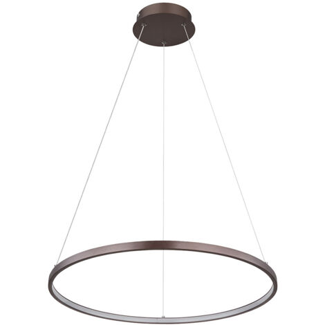 Suspension plafonnier suspension LED réglable en hauteur couleur café 60 cm (1/4)