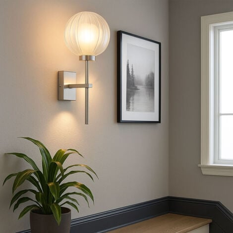 Applique Murale Carré Noir Avec Plaque En Verre Pour Ampoule G9 - SILUMEN