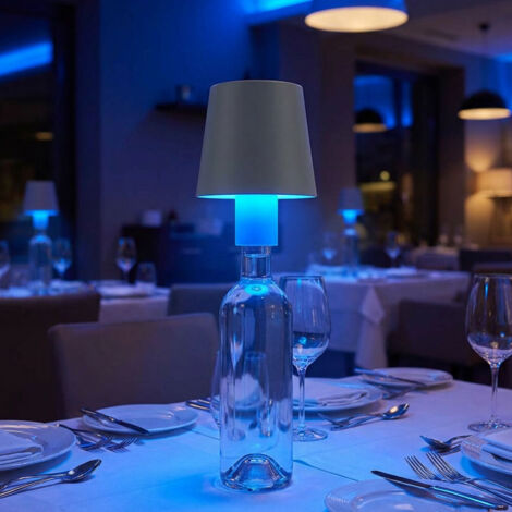 Lampe d'extérieur Lampe de table Batterie Touchdimmer Rehausse bouteille CCT, sable, USB-C, LED