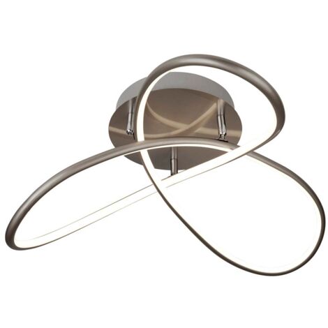 Luminaire 29W Magic Led affleurant au plafond, argent satiné 3000K 1170 lumens dimmable (1/2)