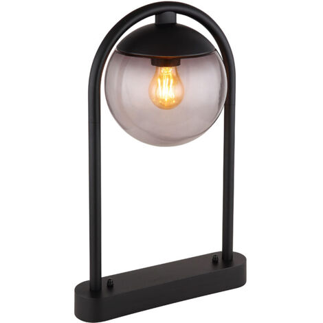 Lampe solaire en métal marron foncé D 31 x H 25 cm