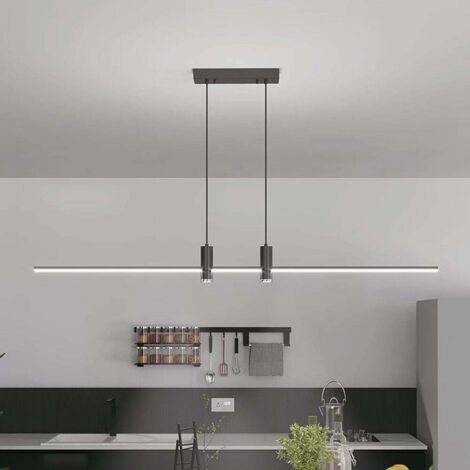 V-TAC VT-7827 Lustre suspendu LED noir 19W design moderne 80115cm lumière 4000K - 10088 (1/5)