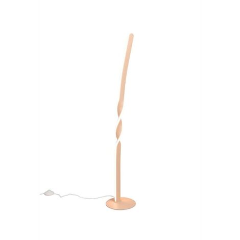 Lampadaire LED lampe de salon lampe de lecture métal couleur sable interrupteur à pied H 110 cm (1/5)