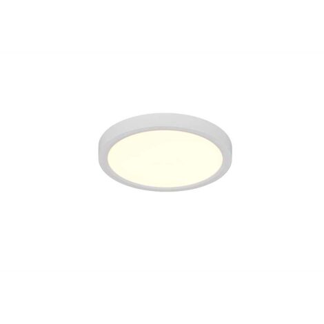 Plafonnier LED fonction mémoire plafonnier métal blanc interrupteur variateur D 23 cm (1/5)
