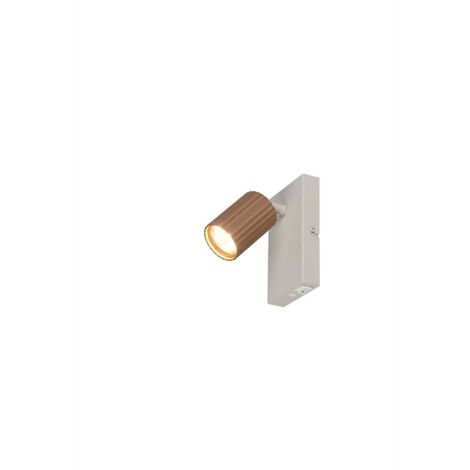 Applique spot salon couloir lampe métal marron GU10 H 15 cm (1/5)