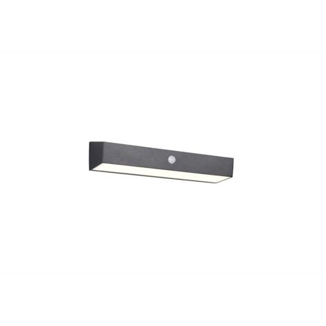 Applique murale LED pour couloir, noire, avec capteur, hauteur 30,5 cm (1/5)