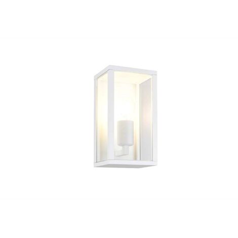 Applique murale d'extérieur en aluminium blanc IP44 H 26 cm (1/5)