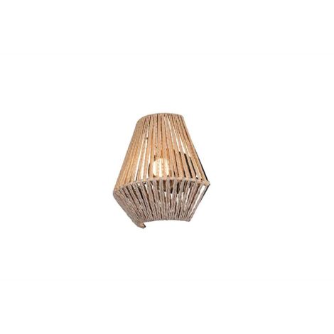 Applique murale LED lampe de couloir lumière papier fil marron batterie L 18,5 cm (1/5)