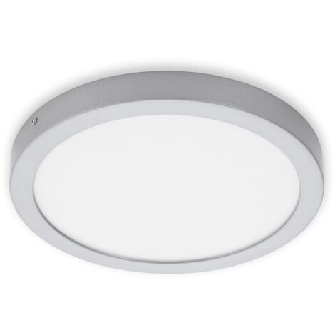 Lampe LED en saillie BRILONER LEUCHTEN FIRE DRIP, 21 W, 2000 lm, IP44, chrome mat, métal-plastique, Ø 30 cm (1/5)