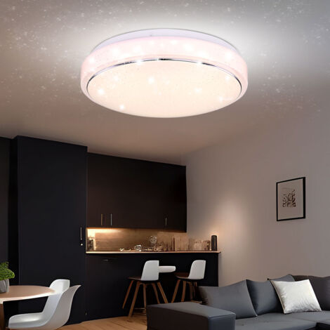 Plafonnier design LED salon chambre éclairage lampe à effet étoile