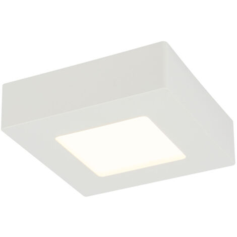 Plafonnier LED panneau de construction salon / chambre à coucher éclairage spot lampe blanc Globo 41606-6 (1/5)