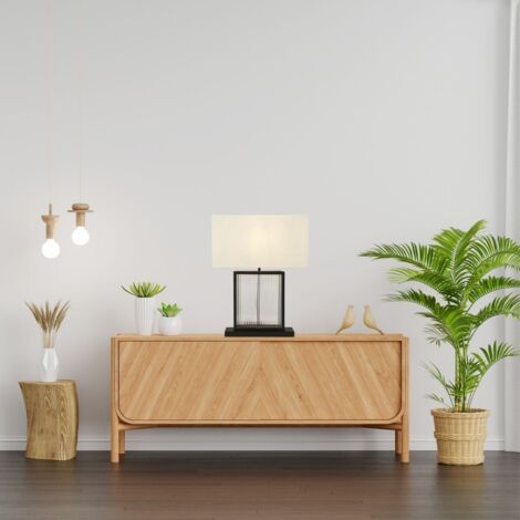 Lampe Square 1x60W E27 Noir (1/2)