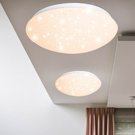 2x DEL Plafonniers ciel étoilé effet projecteur de Cuisine Couloir Lampes blanc