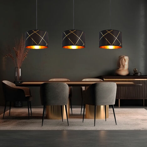 relaxdays lampe suspendue - plafonnier - lampe de table à manger -  suspension - lampe