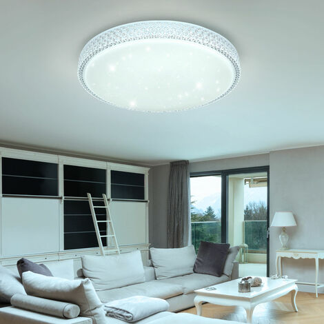 LED Design CCT Plafonnier Salon Luminaire Télécommande Cristal