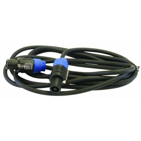 Câble adaptateur enceinte (M) / prise jack 5 m noir - omnitronic