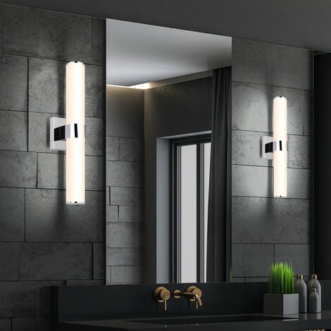 Lampe miroir de salle de bain en bois avec interrupteur Applique murale  intérieure moderne à led ip44 lampe de coiffeuse étanche miroir cosmétique  Sconce Éclairage de coiffeuse