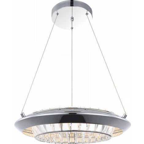 LED 24 watt lampe suspendu Couronne Chrome pendule résidentiels ESS chambre lustre lampe EEK A