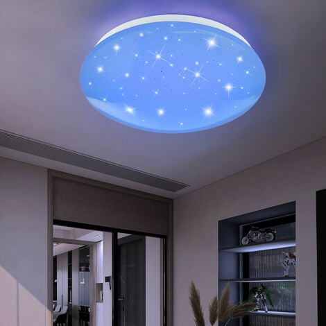RVB LED gradateur de plafonnier télécommande ciel étoilé lampe scintillante