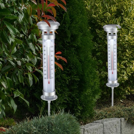 Thermomètre de jardin solaire