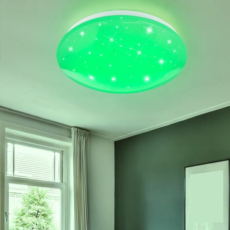 Plafonnier LED RGB chambre d'enfants lampe effet ciel étoilé dimmable  TÉLÉCOMMANDE