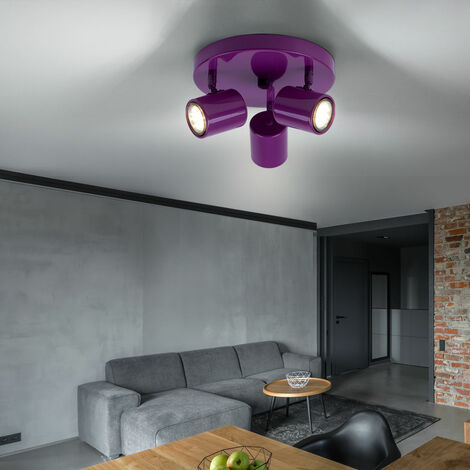 Projecteur de plafond intelligent lampe en bois à intensité variable,  application pivotante, commande de téléphone portable