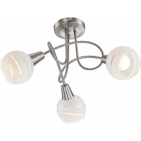 Plafonnier salle à manger Rondell lampe télécommande gradateur argent dans un ensemble comprenant des ampoules LED RGB