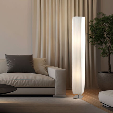 Lampe sur pied LED 14 watts liseuse textile éclairage blanc